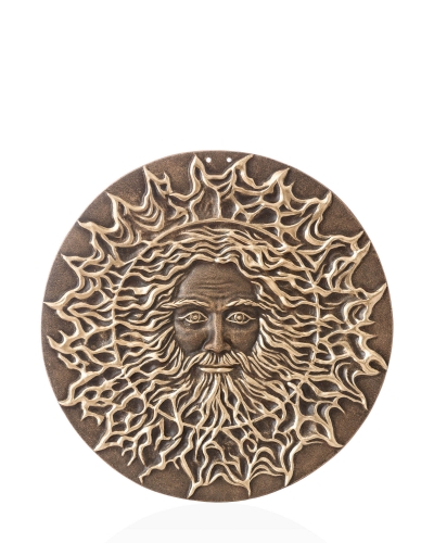 Керамічне панно "Cварог" d40 золото