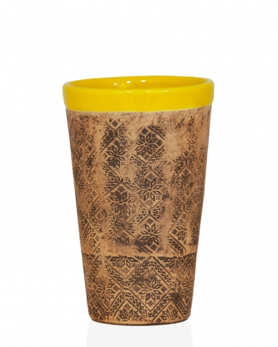 Керамічна чашка "Вежа" з декором