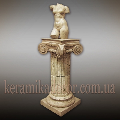 Керамическая колонна, пьедестал на 2сегмента, d=220мм с ионической всесторонней капителью и базой купить в Украине по низкой цене