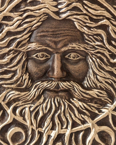 Керамічне панно "Cварог" d30 золото