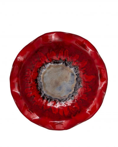 Керамічна тарілка "Мак" d33