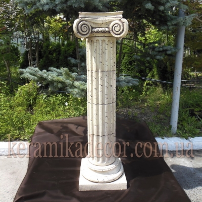 Керамическая колонна, пьедестал на 4сегмента, d=220мм с ионической всесторонней капителью и базой k-4vb купить