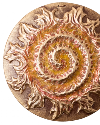 Диск "Спіраль" золото з елементами акрилу