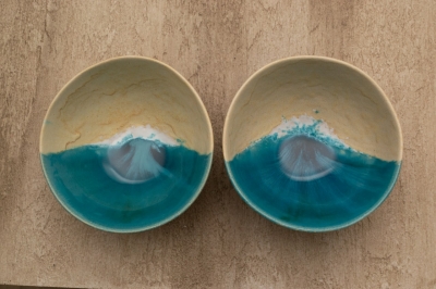 Керамічна тарілка "Океан"