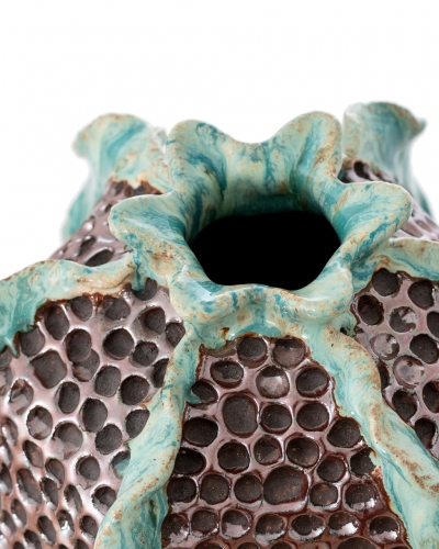 Керамічна ваза "Paulin25n" глазур з декором