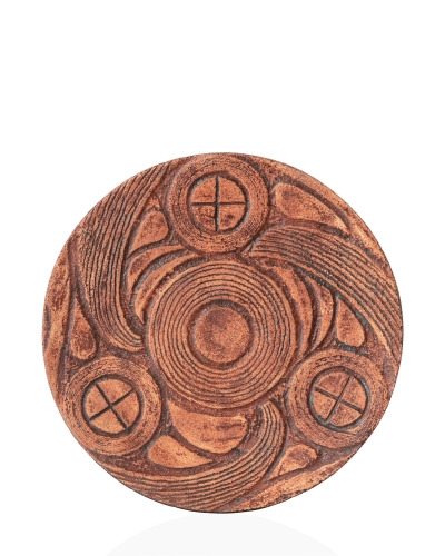 Декоративна тарілка "Народження світів" d30 ангоб