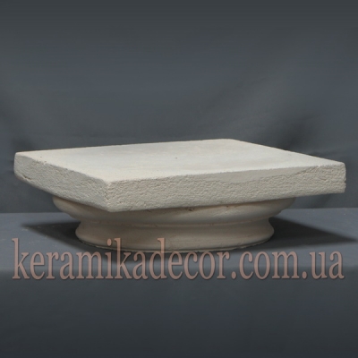 Керамическая капитель дорическая с плинтом для колонны 220мм (шамот) купить Украина