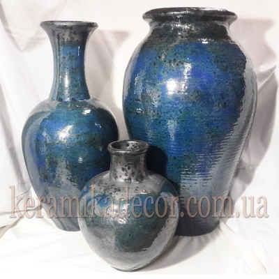 Керамические горшки для интерьера, дизайн ландшафта, шамот, глазурь купить