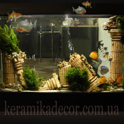 Аква ландшафт "Развалины Трои" для аквариума купить Киев Украина