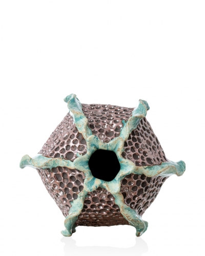 Керамічна ваза "Paulin25n" глазур з декором