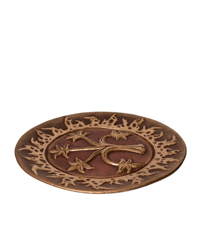 Декоративна тарілка "Богиня Жива" d30 золото