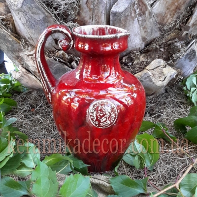 Керамический глазурованный кувшин для цветов купить для интерьера, для дома, квартиры, дачи, офиса, ресторана  Киев Украина
