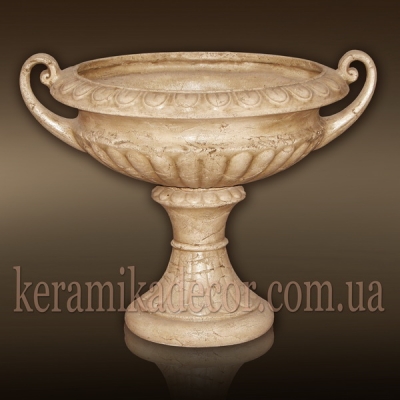 Керамическая античная чаша под мрамор