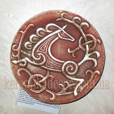 Декоративная тарелка "Конь" купить на подарок