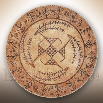 Керамическая Трипольская тарелка купить