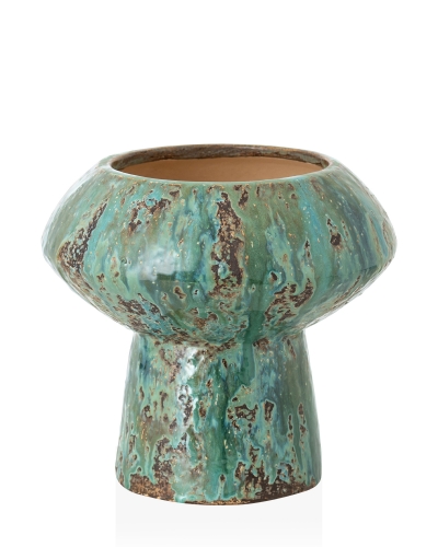 Керамічна ваза "Луна 5" глазур-рельєф