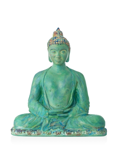 Керамічна скульптура "Будда" h 68см художня викраска