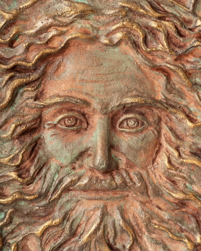 Керамічне панно "Cварог" d40 розпис