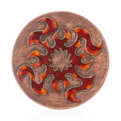 Декоративна тарілка "Вогонь Творіння" d30 глазур