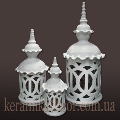 Керамический марокканский светильник, подсвечник для сауны, бассейна, хамама, ландшафтного дизайна и интерьера купить Киев Украина