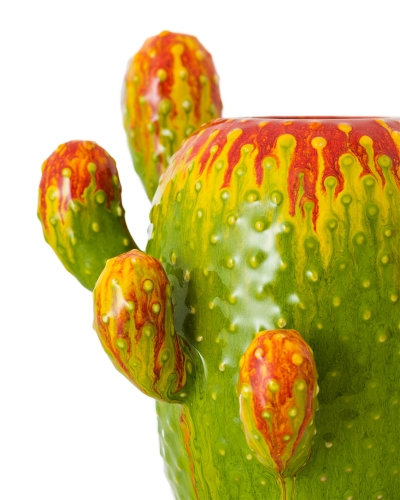 Керамічна ваза "Кактус" глазуроване покриття