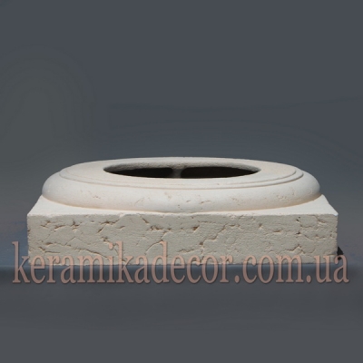 Керамическая база для колонны 380мм (шамот) купить Украина
