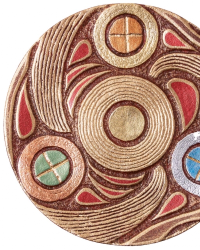 Декоративна тарілка "Народження світів" d30см