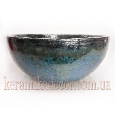 Керамическая глазурованная чаша для цветов купить Киев