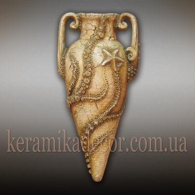 Керамическая амфора для интерьера гостинной, басейна, бани, для ландшафтного дизайна купить Киев Украина