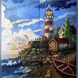 Керамічне мозаїчне панно "Маяк"