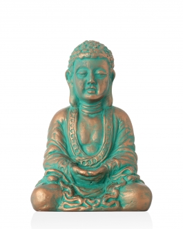 Керамічна скульптура "Будда" h 22см художня викраска