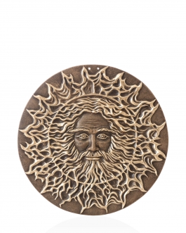 Керамічне панно "Cварог" d40 золото