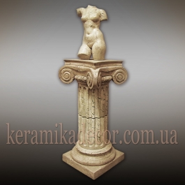 Керамическая колонна, пьедестал на 2сегмента, d=220мм с ионической всесторонней капителью и базой купить в Украине по низкой цене