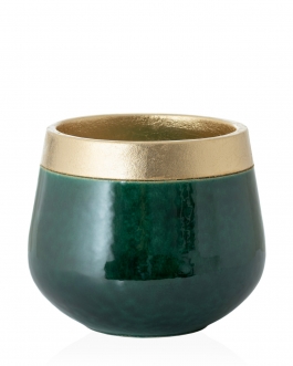 Керамічний горщик V-152 глазур+поталь