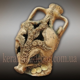 Керамічна амфора "Морське дно" а-1501