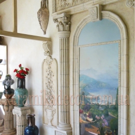 Керамічна напів колона з коринфською капітелю D=220