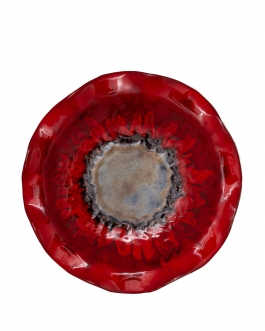 Керамічна тарілка "Мак" d33