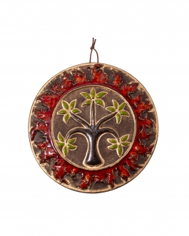 Диск "Богиня Жива" d19 глазур/золото