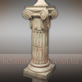 Керамічна колона, п'єдестал D=220 з іонічною всебічною капітелю k-2vpu