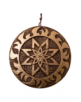 Плакетка "Алатир Гармонія" d12 в золоті