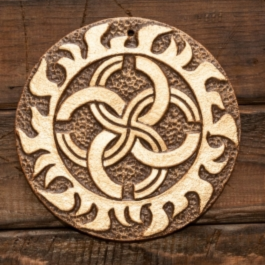 Плакетка "Весільник" в золотому покритті