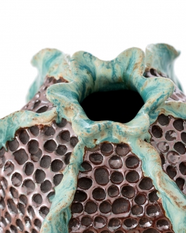 Керамічна ваза "Paulin25n" глазур з декором