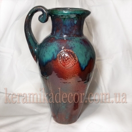 Керамічний глек  "Застигла лава" v-30g