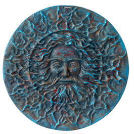 Керамічне панно "Cварог" d40 розпис