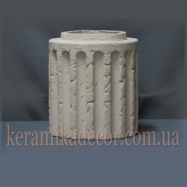 Керамічна колона D=220мм. Сегмент із закінченням k-08