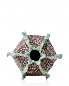 Керамічна ваза "Paulin25n" глазур з декором