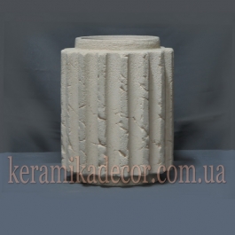 Керамічна колона D=220мм. Сегмент із закінченням k-09
