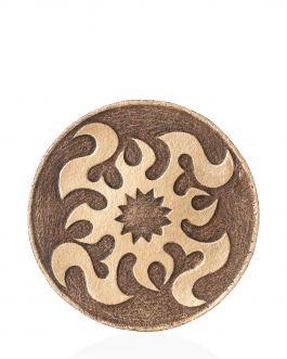 Декоративна тарілка "Небесний хрест" d30 золото