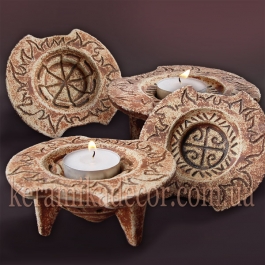 Керамічний "Трипільський підсвічник" ts-8