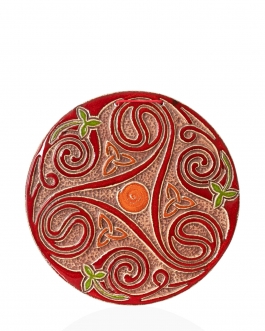 Декоративна тарілка-диск "Триглав" d24 глазур